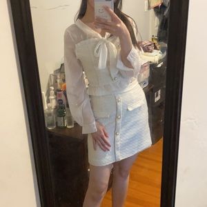 Tweed set ( white color)